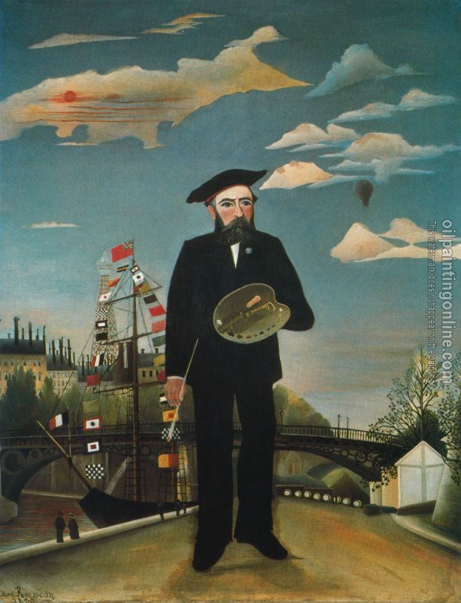 Henri Rousseau - I Myself, Landscape-Portrait (Moi-Mme, Portrait Paysage)